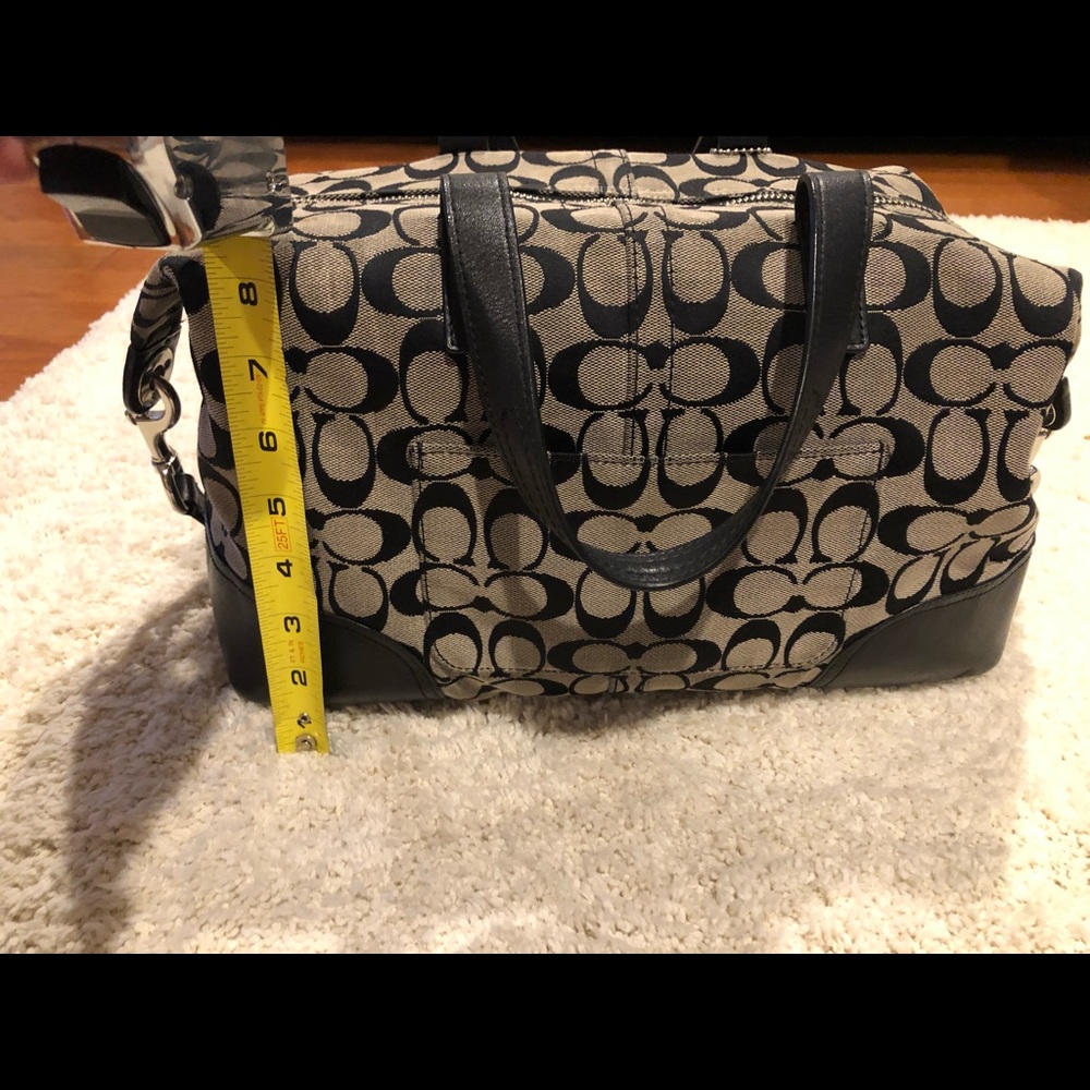 Large Coach Signature C Jacquard Satchel